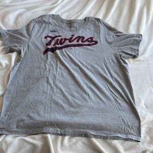 Nike Gray Twins Logo T-Shirt